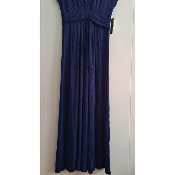 Xscape Women's Casual Cocktail Sleeveless V-Neck Maxi Blue Dress Size‎ 8 - Picture 12 of 14
